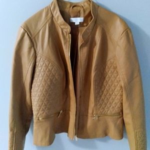Mustard leather jacket
